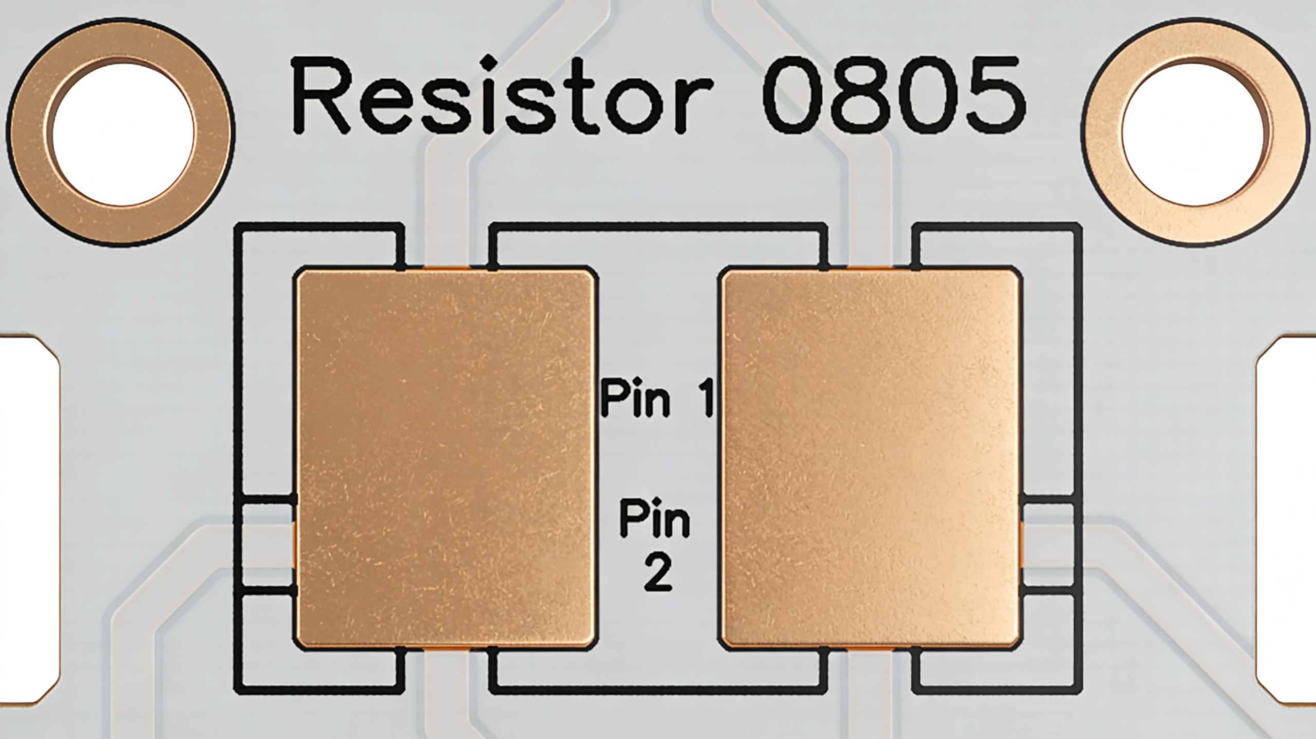 Component footprint for PCB layout