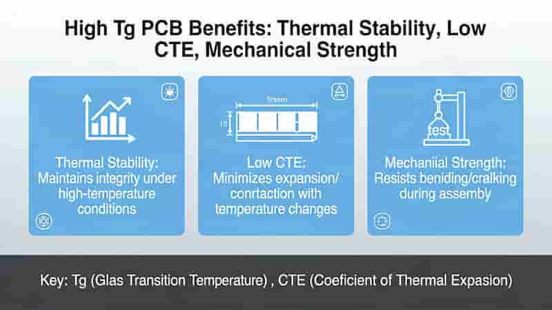 High TG PCB benefits thermal stability low CTE mechanical strength