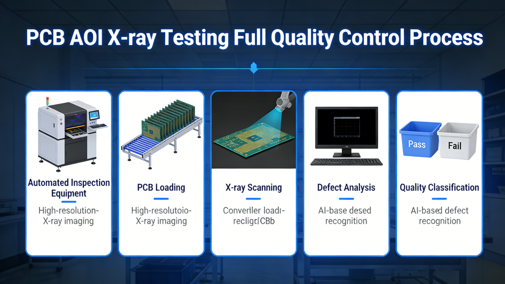 PCB AOI X-ray testing full quality control process