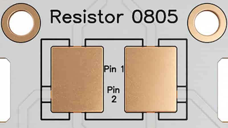 Component footprint for PCB layout design