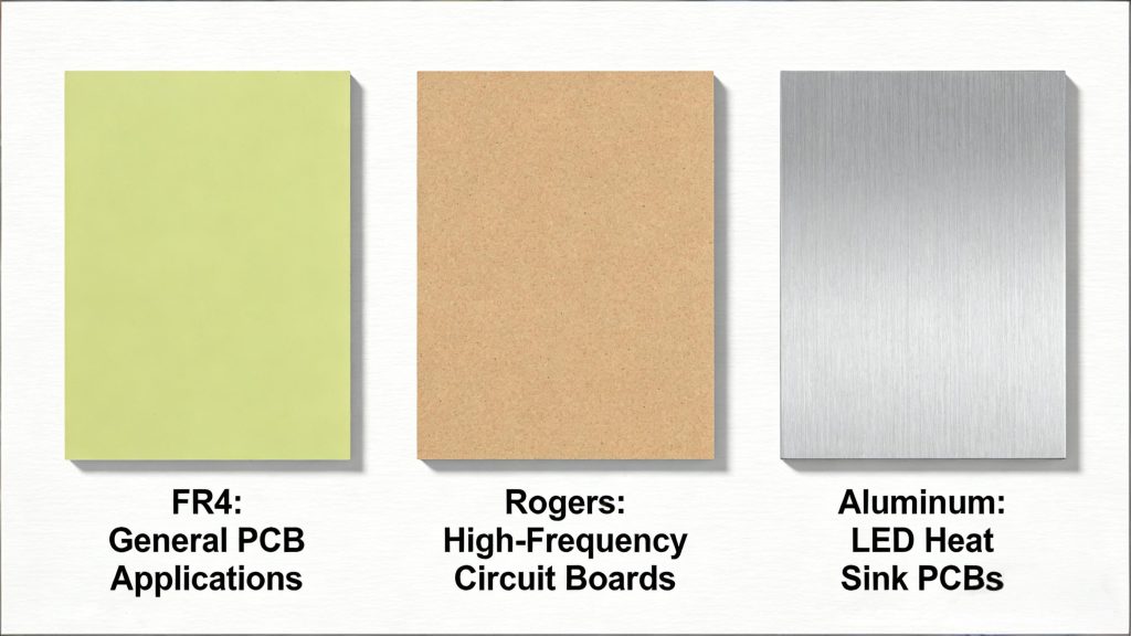 PCB Substrate Material Comparison Chart