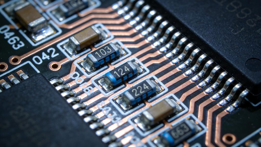 SMT Components on PCB Prototype