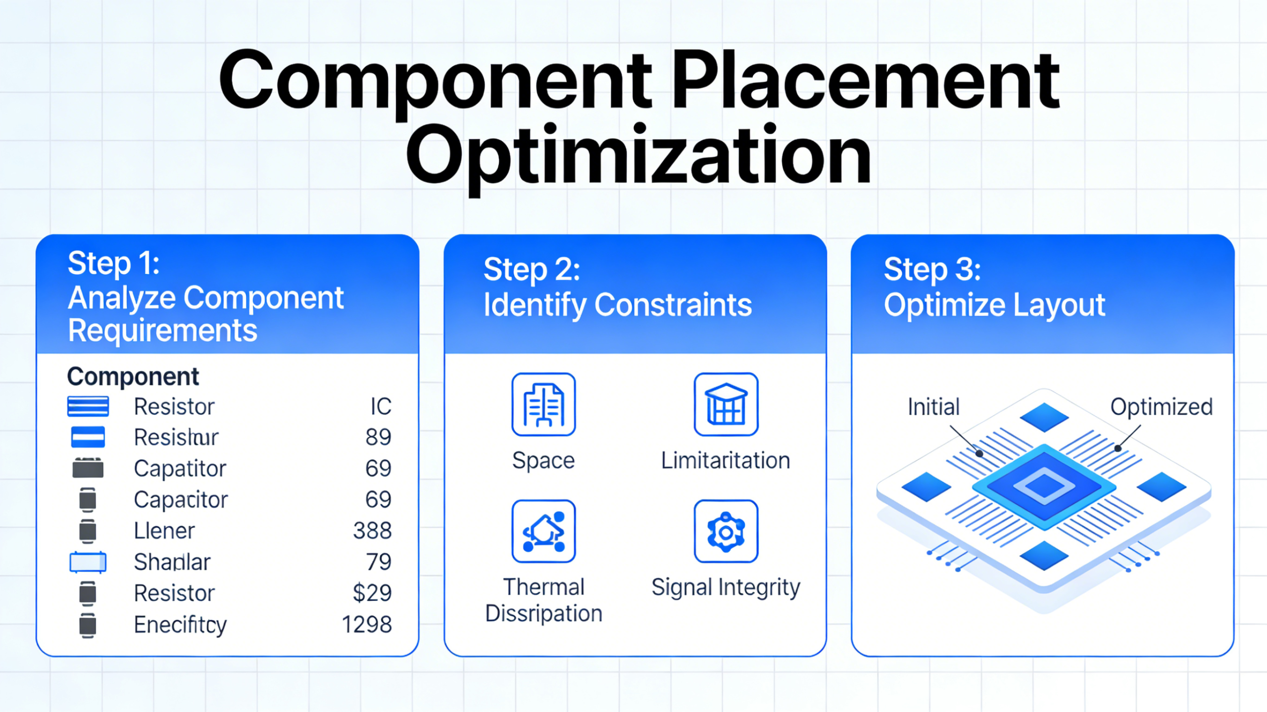 Component placement optimization