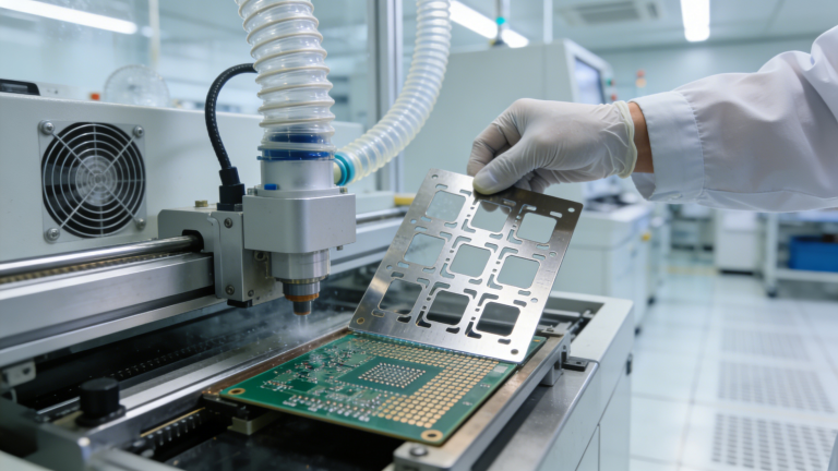SMT stencil creation for PCB assembly process