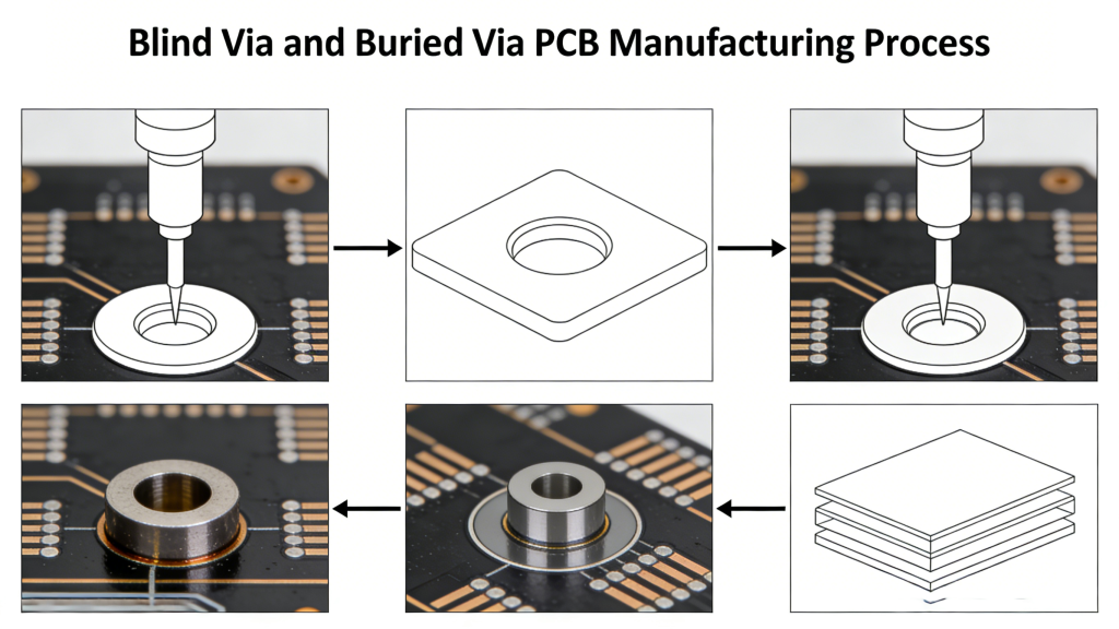 Blind Via and Buried Via PCB Manufacturing Process