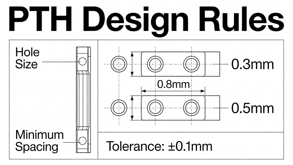 PTH vs non-plated holes blind buried vias PCB