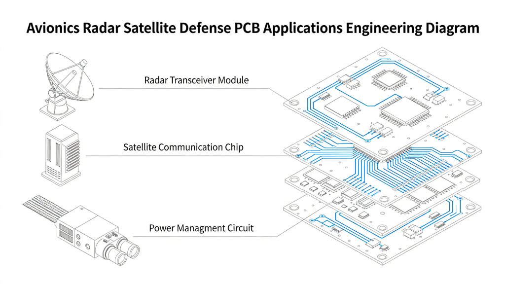 Avionics Radar Satellite Defense PCB Applications