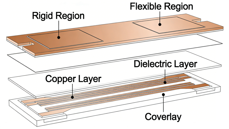 Rigid Flexible PCB Basic Structure Diagram