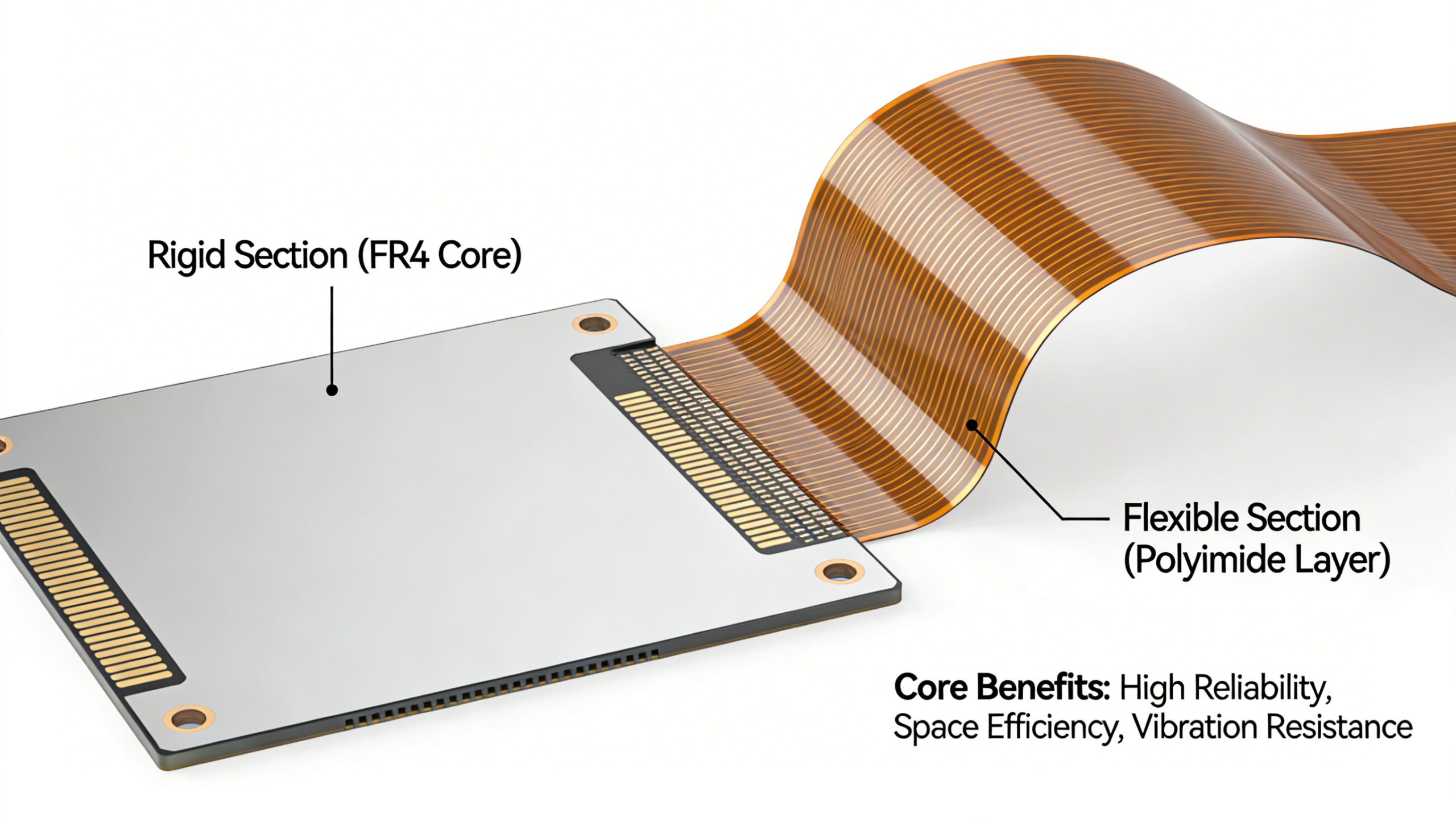 Rigid-Flex PCB structure and core benefits