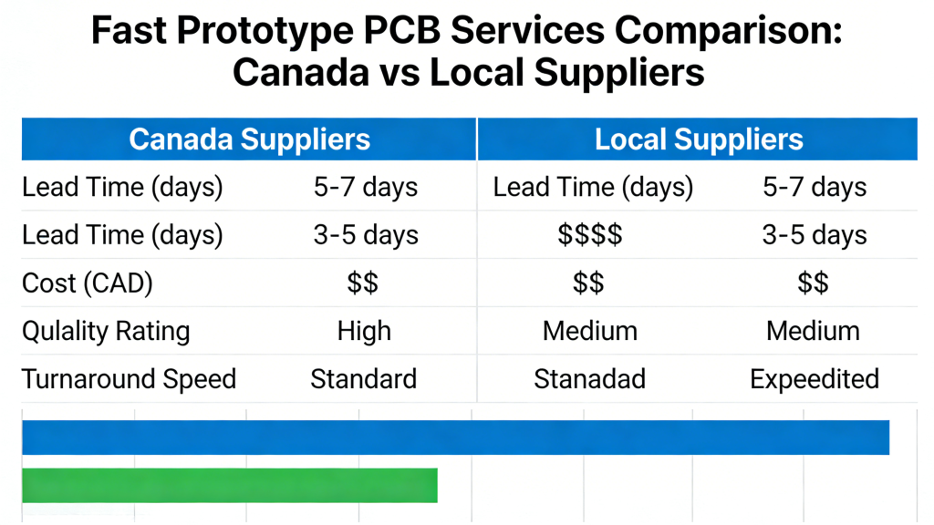 Fast Prototype PCB Advantages Canada Compared to Local