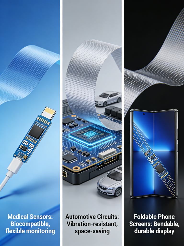 Flexible PCB Coverlay Applications in Medical Automotive Electronics