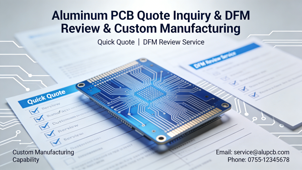 Aluminum PCB quote inquiry DFM review custom manufacturing