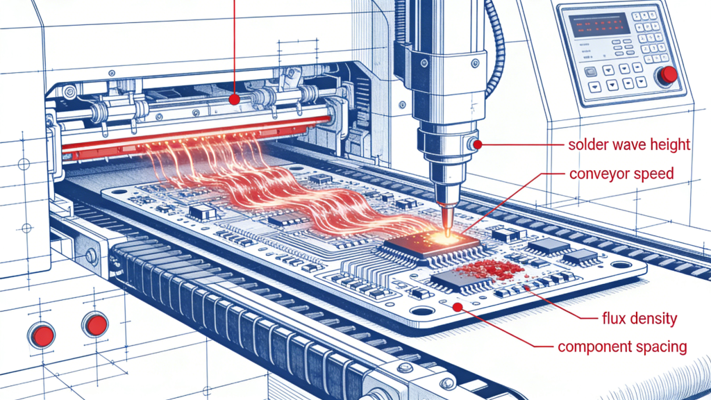 THT PCB Assembly soldering through hole components on PCB