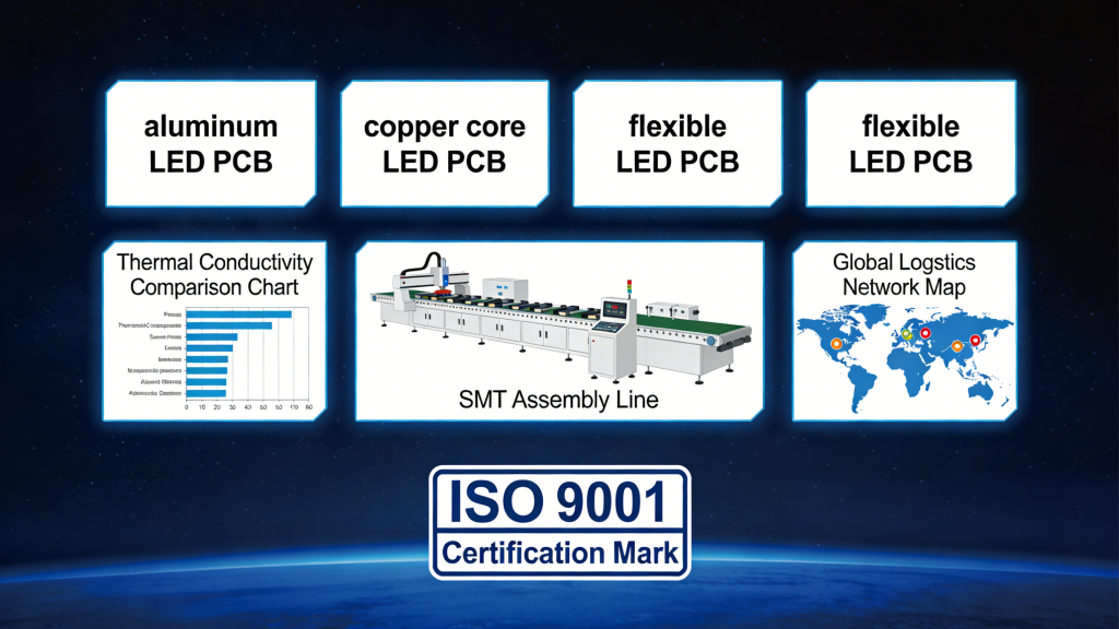 LED PCB quality ISO 9001 certification thermal management design