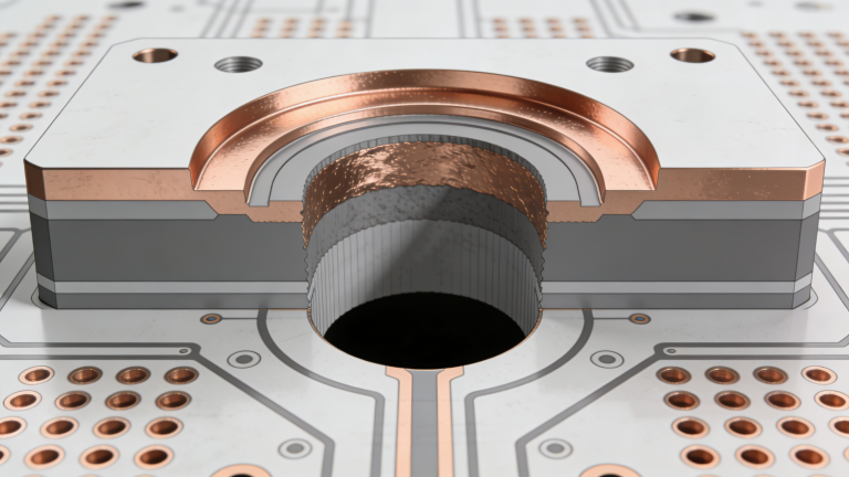 Cross Section of Plated Half Hole PCB
