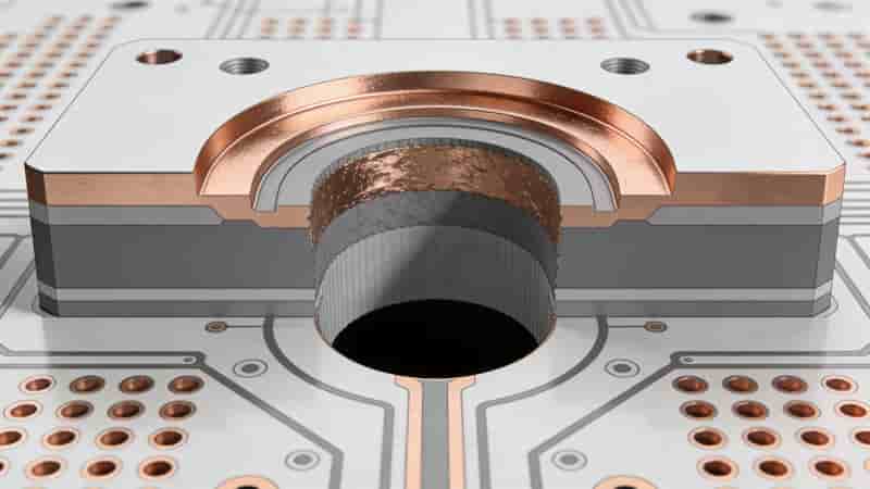 Cross Section of Plated Half Hole PCB