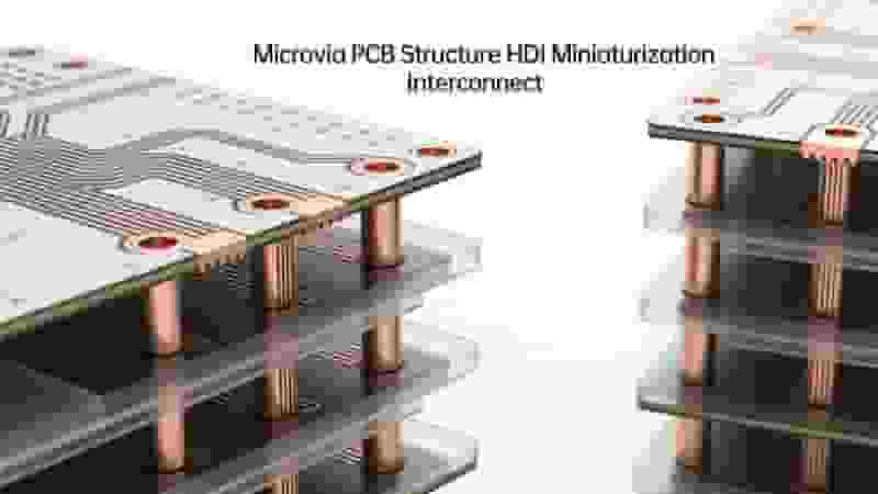 Microvia PCB Structure HDI Miniaturization Interconnect