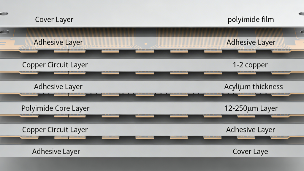 Multilayer Flex PCB Layer Stackup