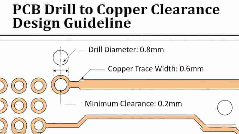 PCB drill to copper clearance design guideline
