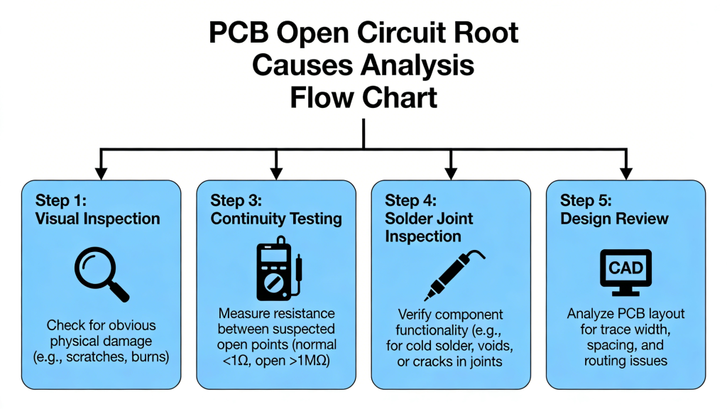 PCB Open Circuit Root Causes Material Process Human Equipment