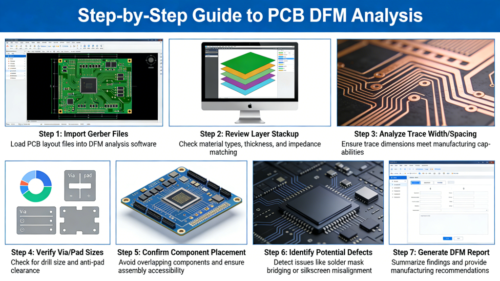 How to use PCB DFM analysis step by step
