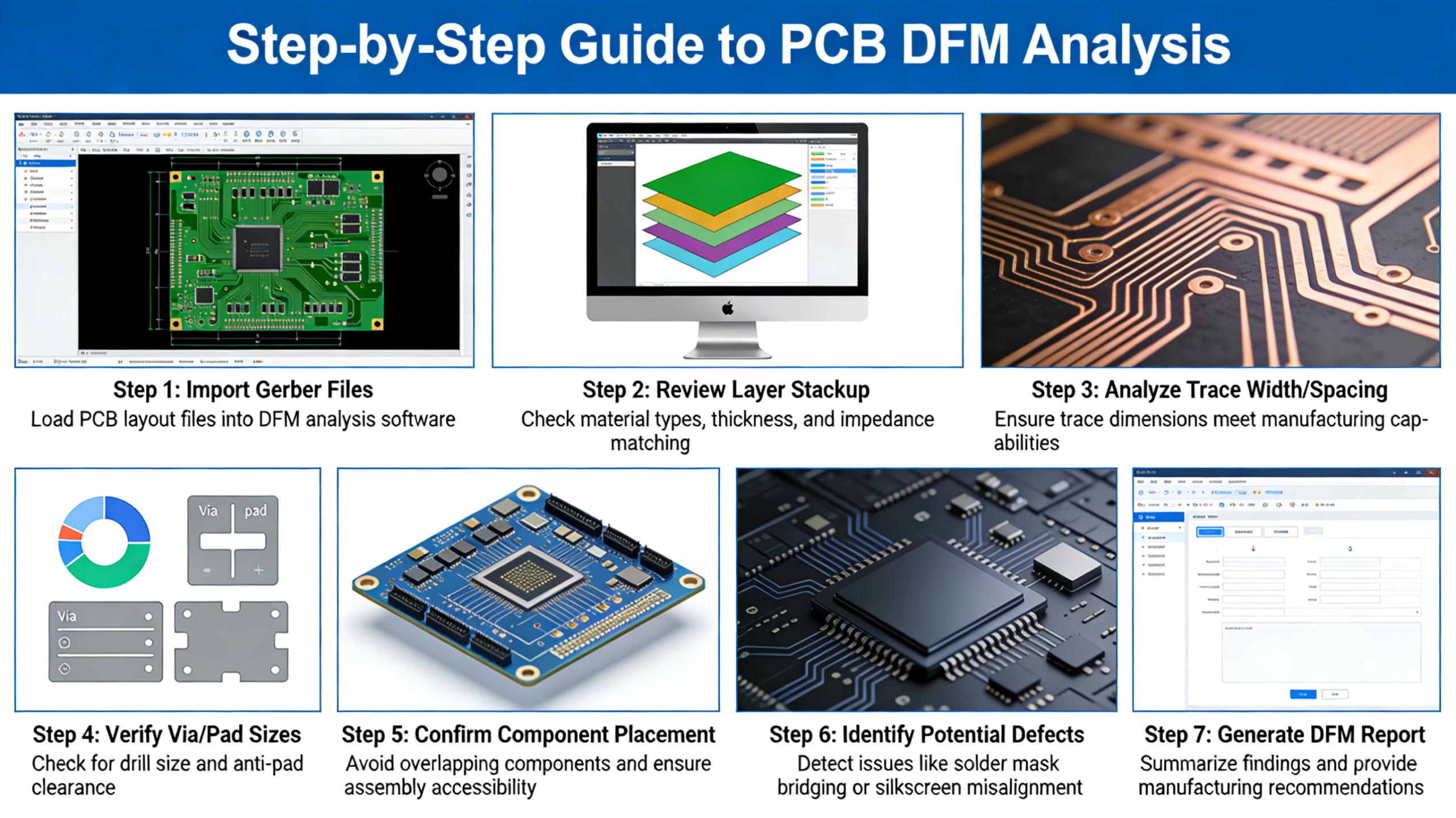 How to use PCB DFM analysis step by step