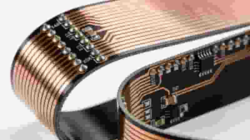 Flexible PCB basic structure polyimide copper coverlay layers