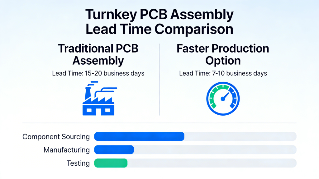 Turnkey PCB Assembly Lead Time Comparison Faster Production
