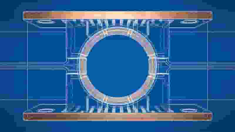PCB via connecting different circuit layers
