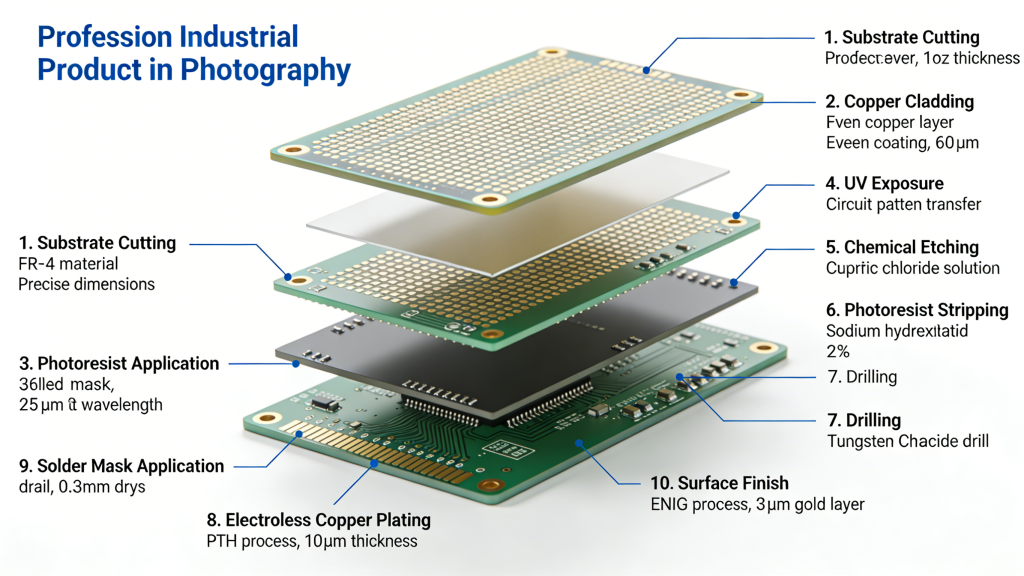 Double Sided PCB Manufacturing Process Flow