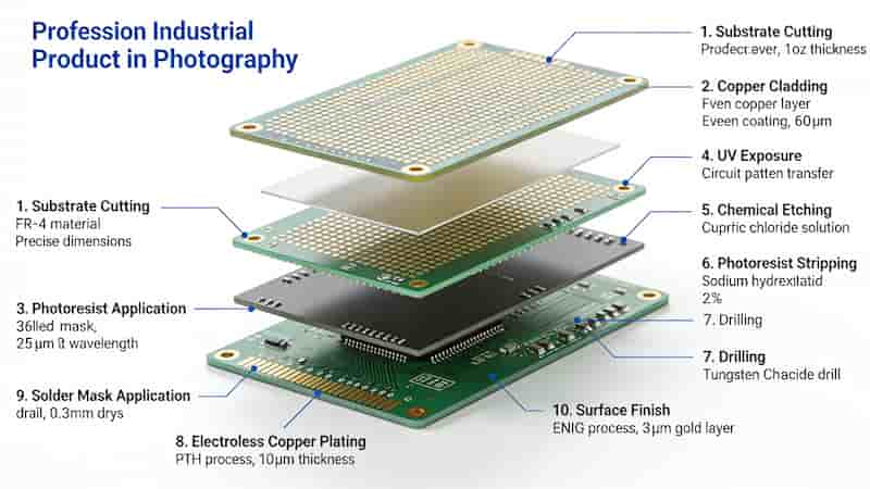 Double Sided PCB Manufacturing Process Flow