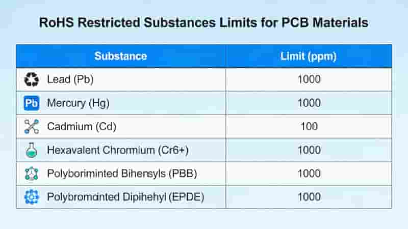 RoHS compliant PCB standard overview for manufacturing and assembly