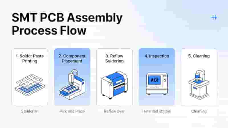SMT PCB Assembly Full Process Flow