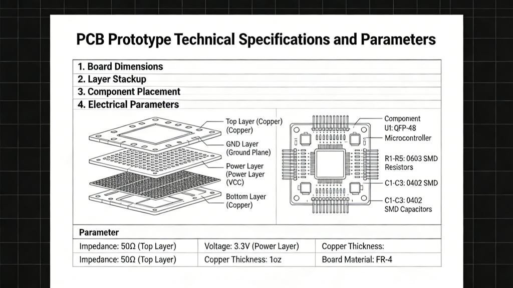 PCB Prototype Technical Specifications and Parameters