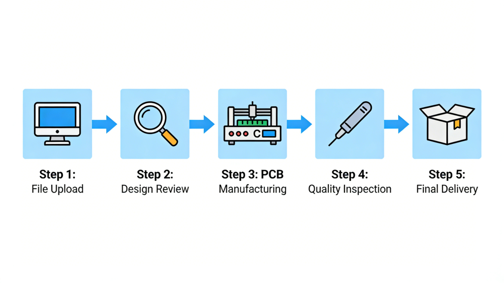 Rapid PCB Prototyping Process Flow
