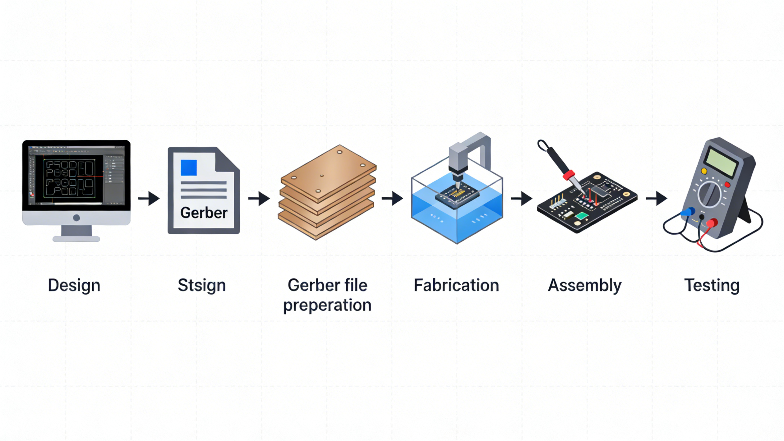 Rigid PCB Prototype FR-4 Industrial Circuit Board