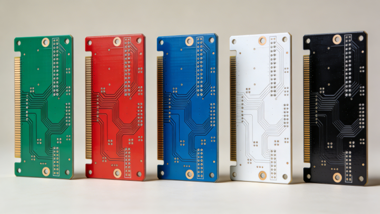 PCB Solder Mask full color options green red blue white black matte