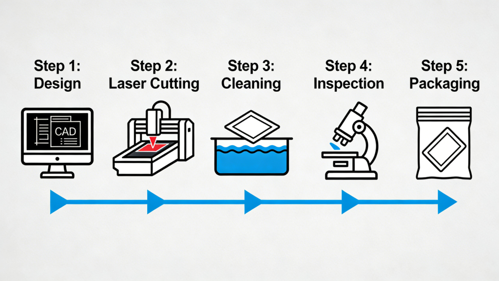 SMT Stencil Manufacturing Process Flow