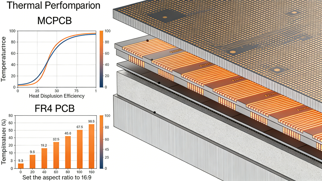 Metal Core PCB vs FR4 PCB thermal performance heat dissipation comparison