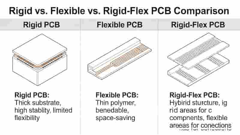 Rigid, Flexible & Rigid-Flex PCB Comparison