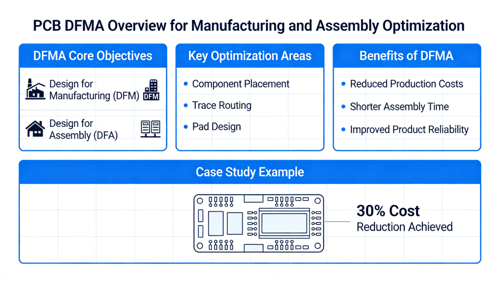 PCB DFMA overview for manufacturing and assembly optimization