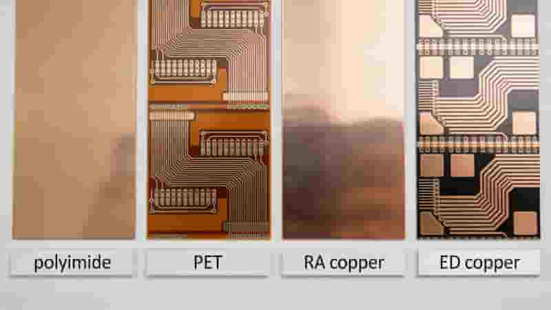 Flexible PCB materials polyimide PET RA copper ED copper