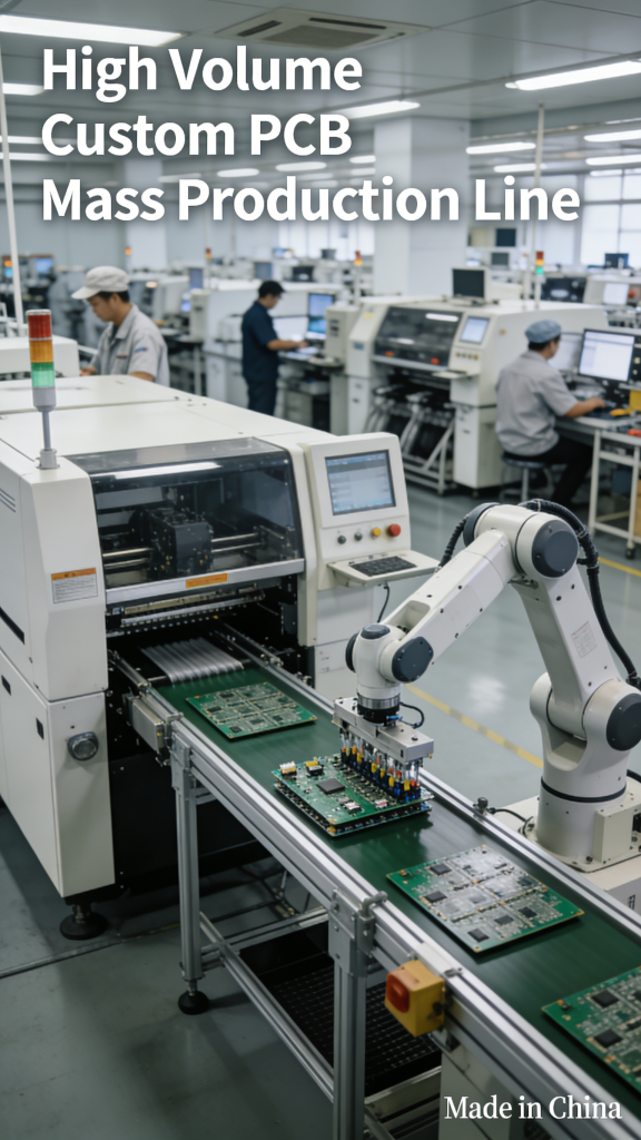 High Volume Custom PCB Mass Production Line in China