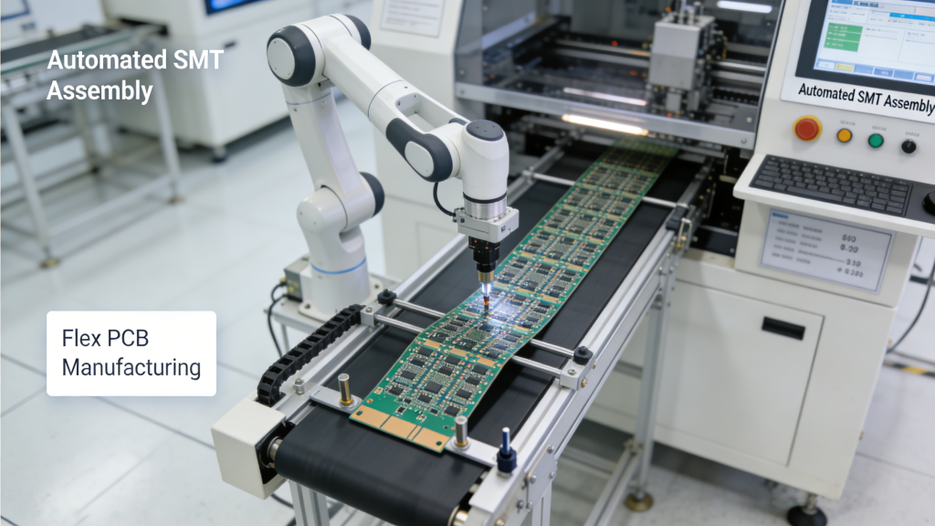 Custom Flex PCB Manufacturing Design Fabrication Assembly Testing