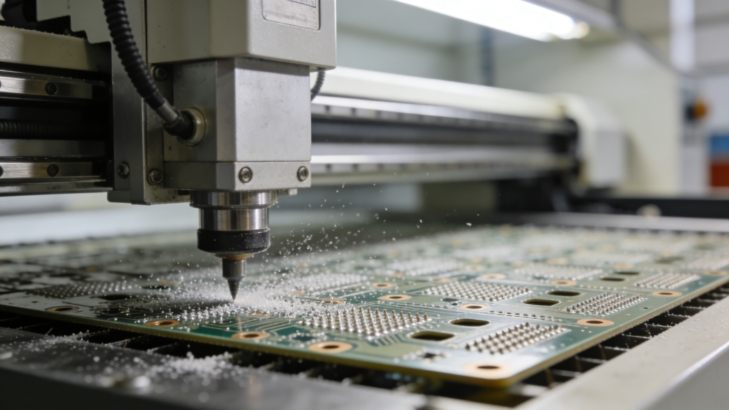 PCB deburring machine before copper plating