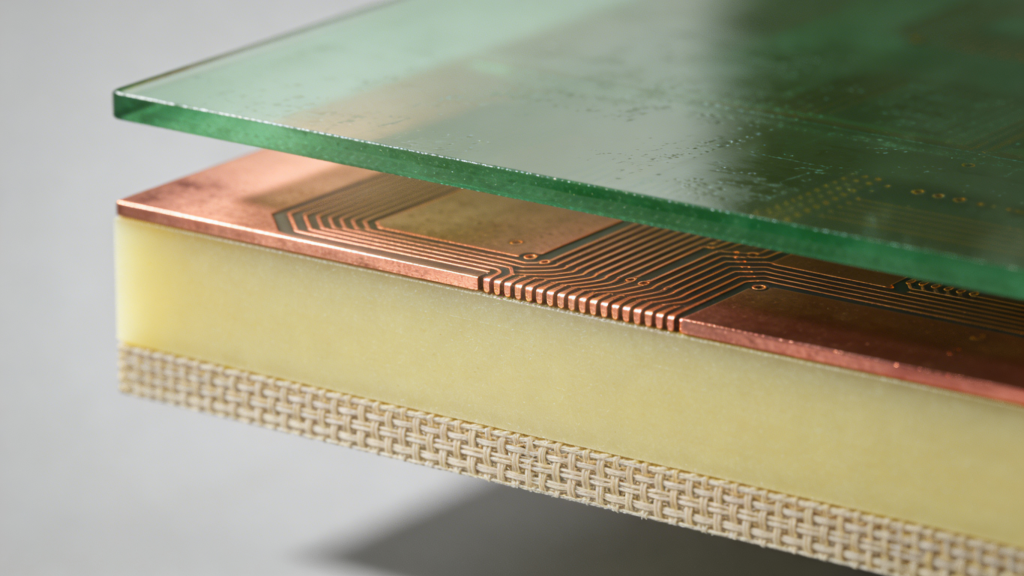 Single Layer PCB Structure Diagram Copper Layer Solder Mask