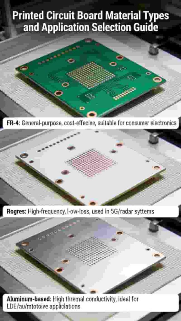 Printed circuit board material types and application selection guide