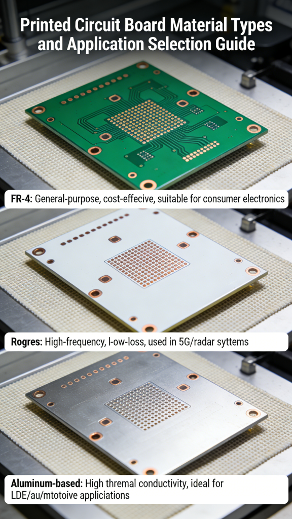 Printed circuit board material types and application selection guide