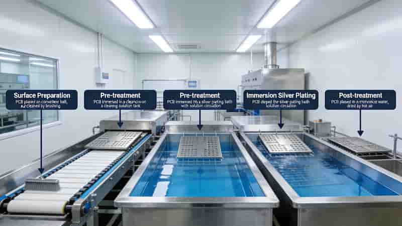 Immersion silver PCB tarnish protection and storage method