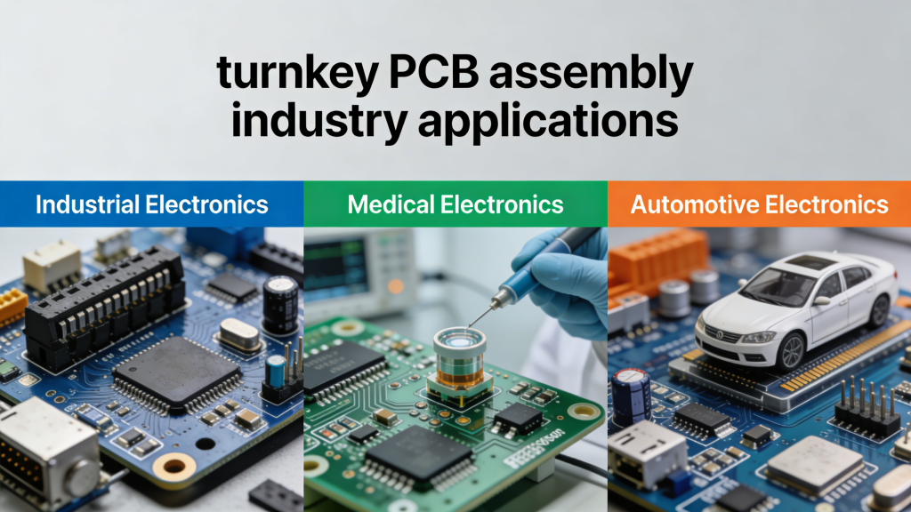 Turnkey PCB Assembly Industry Applications Industrial Medical Automotive
